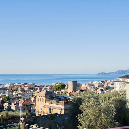 093 - Casa Panorama, Vista Mare E Vista Portofino, 500 Metri Centro Di Chiavari, Posto Auto Gratis Incluso公寓 外观 照片