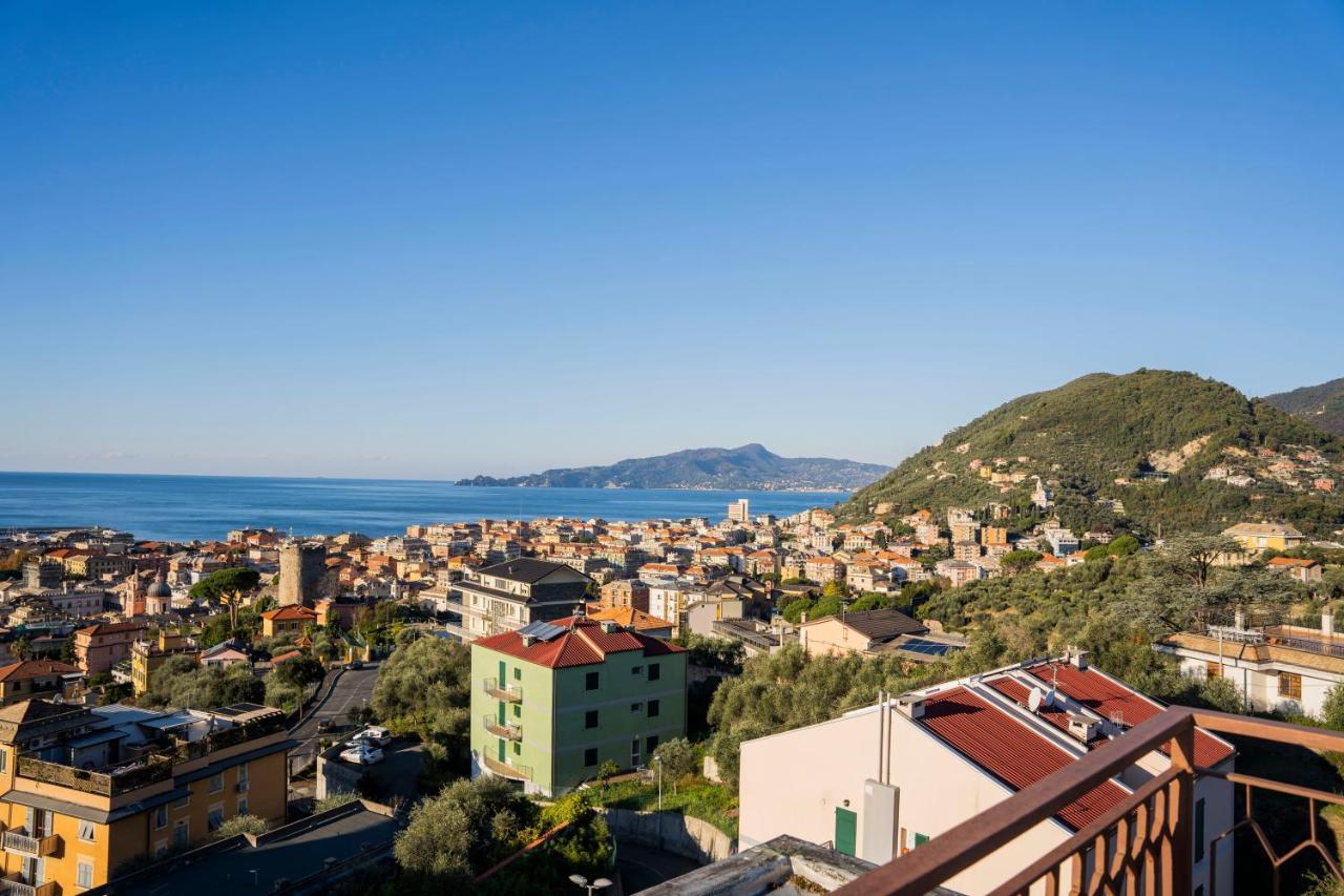 093 - Casa Panorama, Vista Mare E Vista Portofino, 500 Metri Centro Di Chiavari, Posto Auto Gratis Incluso公寓 外观 照片