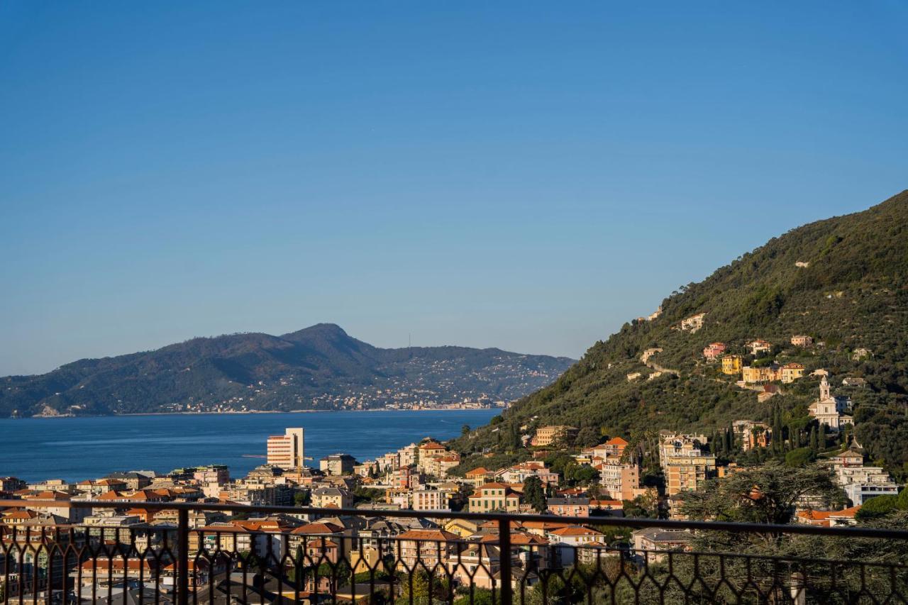 093 - Casa Panorama, Vista Mare E Vista Portofino, 500 Metri Centro Di Chiavari, Posto Auto Gratis Incluso公寓 外观 照片
