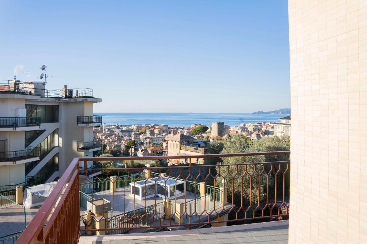 093 - Casa Panorama, Vista Mare E Vista Portofino, 500 Metri Centro Di Chiavari, Posto Auto Gratis Incluso公寓 外观 照片
