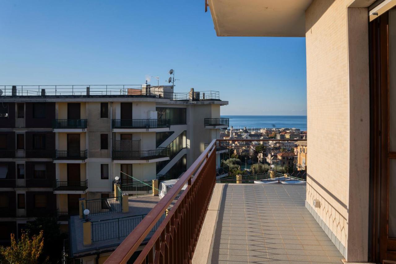 093 - Casa Panorama, Vista Mare E Vista Portofino, 500 Metri Centro Di Chiavari, Posto Auto Gratis Incluso公寓 外观 照片