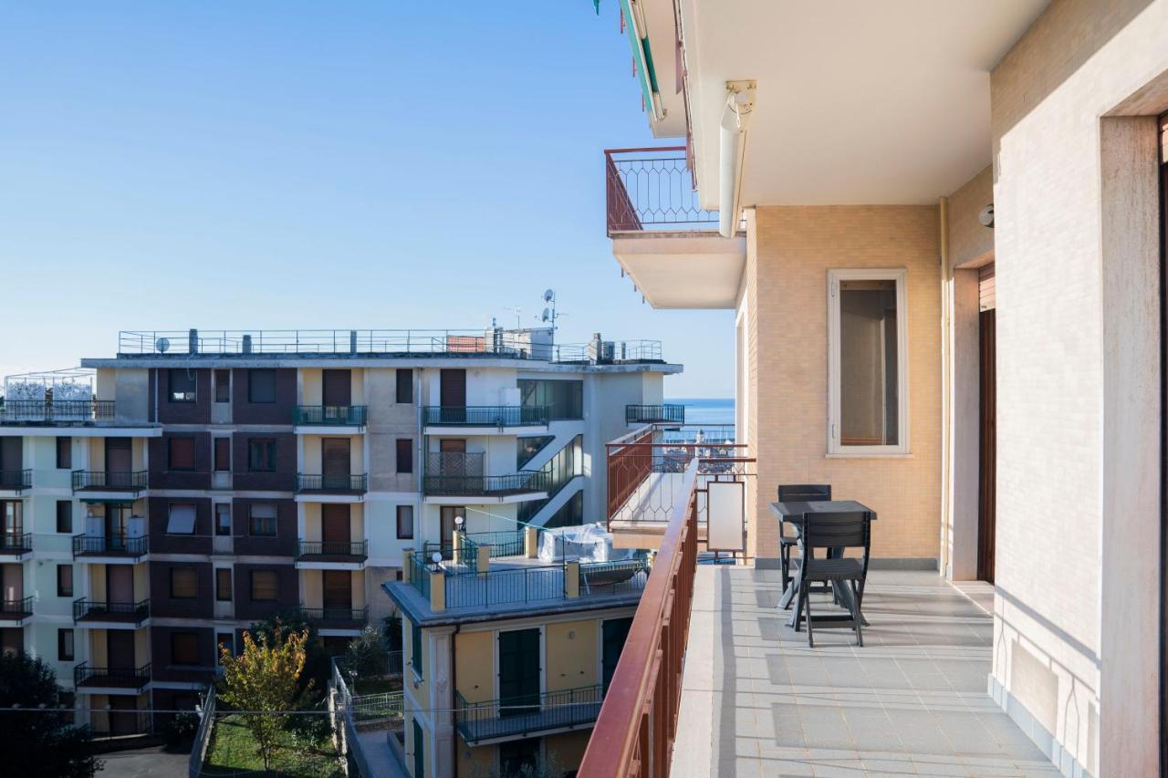 093 - Casa Panorama, Vista Mare E Vista Portofino, 500 Metri Centro Di Chiavari, Posto Auto Gratis Incluso公寓 外观 照片
